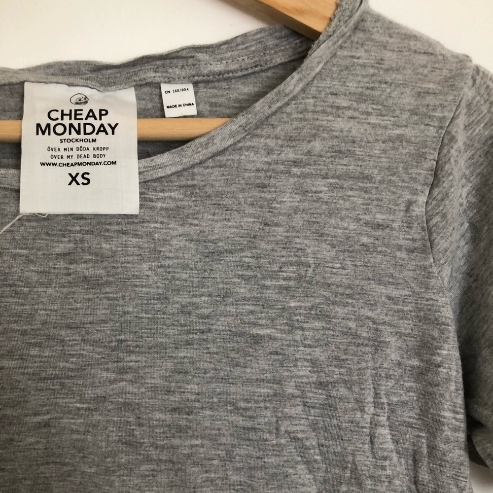 EUC Cheap Monday grey t shirt